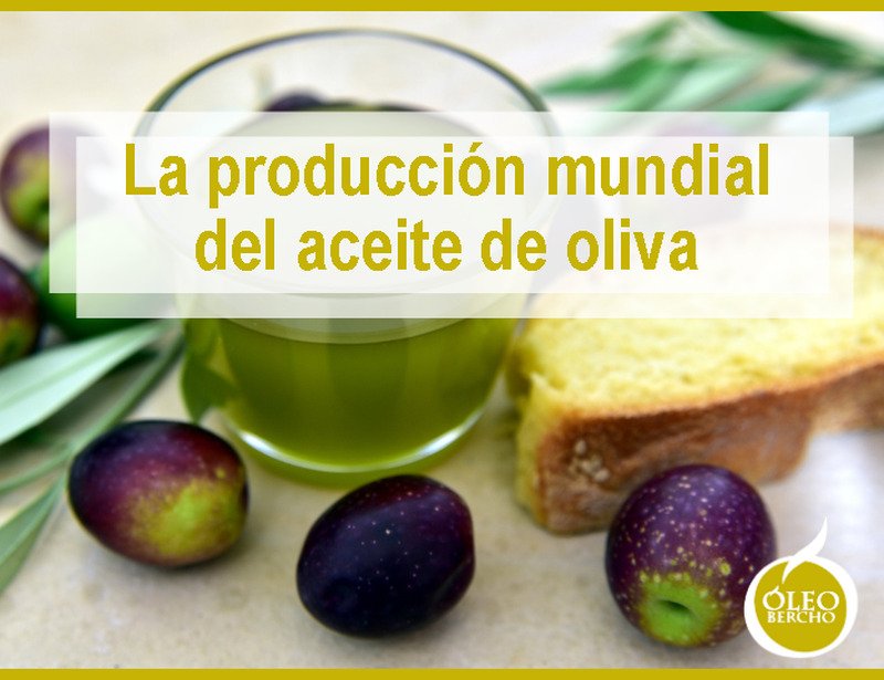 La producción mundial del aceite de oliva