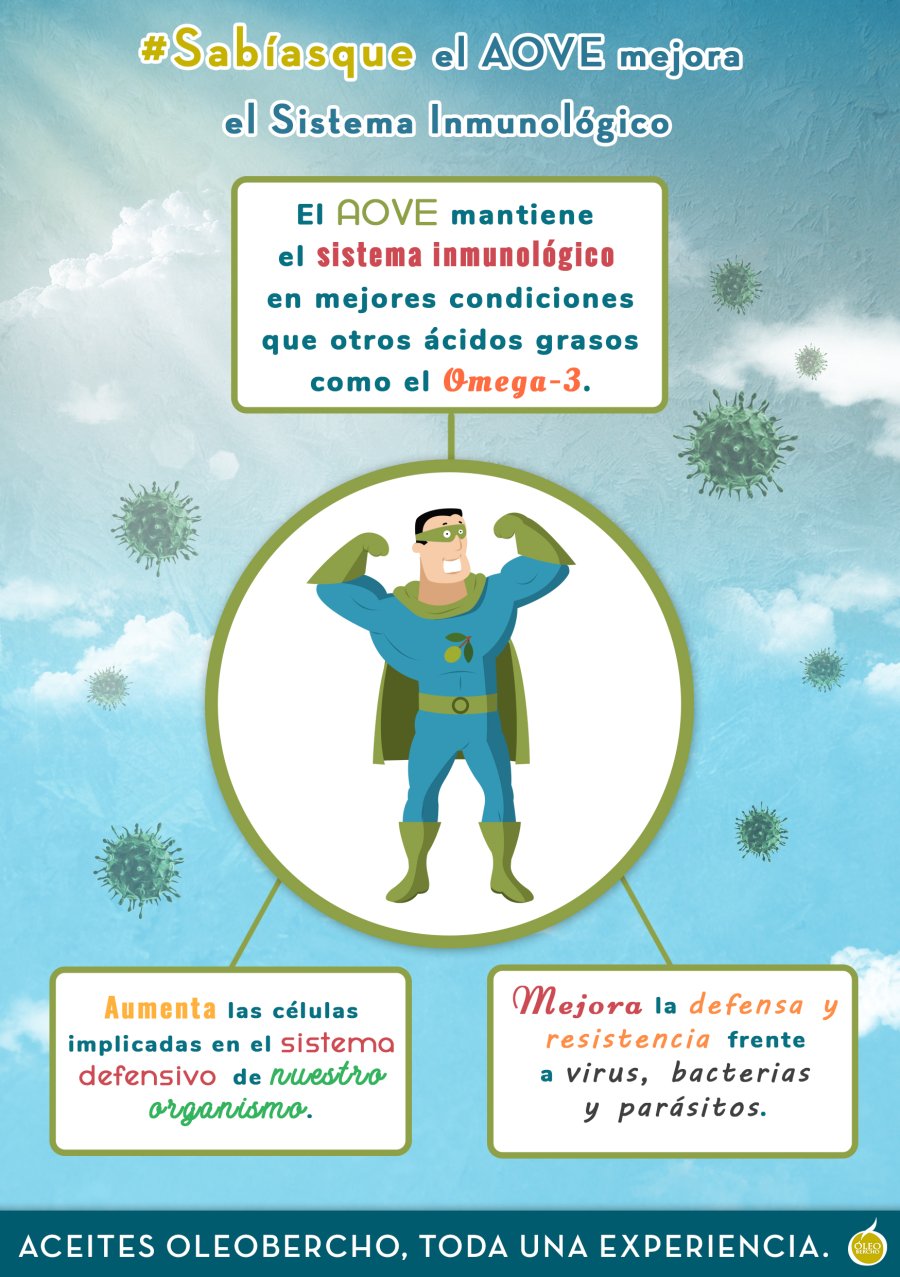 Aceite de oliva mejora el sistema inmune