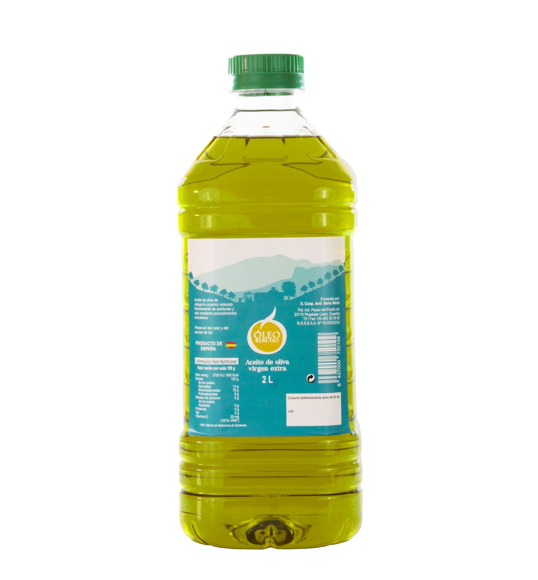 ▷ Aceite de Oliva Virgen Extra 5L en Pet - Oleobercho